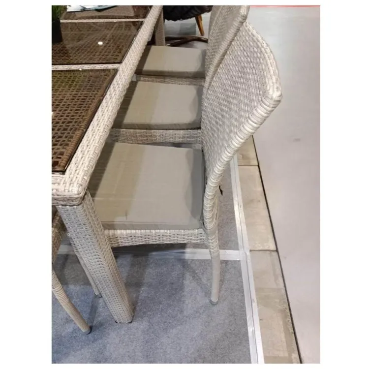 Комплект плетеной мебели T365/Y380C-W85 Latte (6+1) + подушки