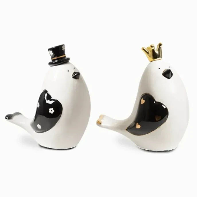 Статуэтка White&black lover bird