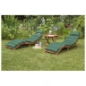 Комплект шезлонги и столик AFM-803A-T133 Beige-Green (2+1)
