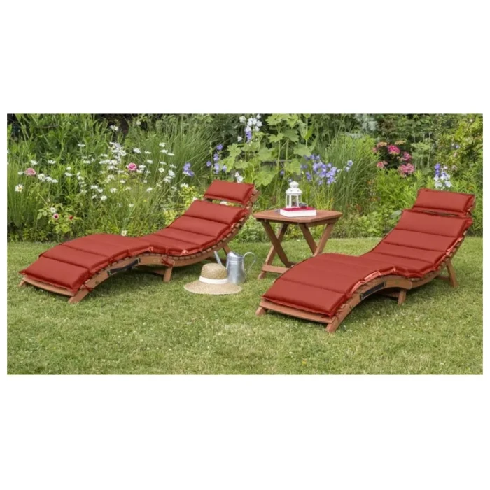 Комплект шезлонги и столик AFM-803A-T133 Beige-Terracotta (2+1)