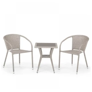 Комплект плетеной мебели T25C/Y137C-W85 Latte (2+1)